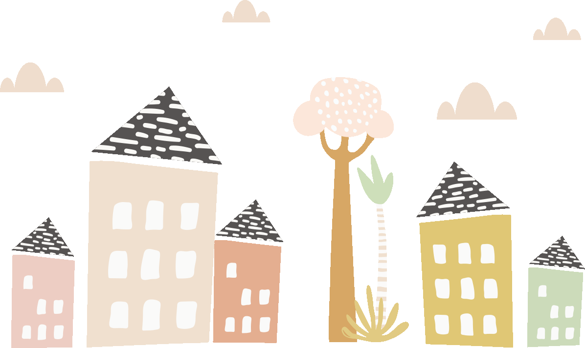 Ambiance-sticker Stickers enfants maisons du bonheur