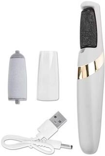 Uplift Picks Rechargeable Electric Callus Remover Foot Exfoliator Pedicure Tool white