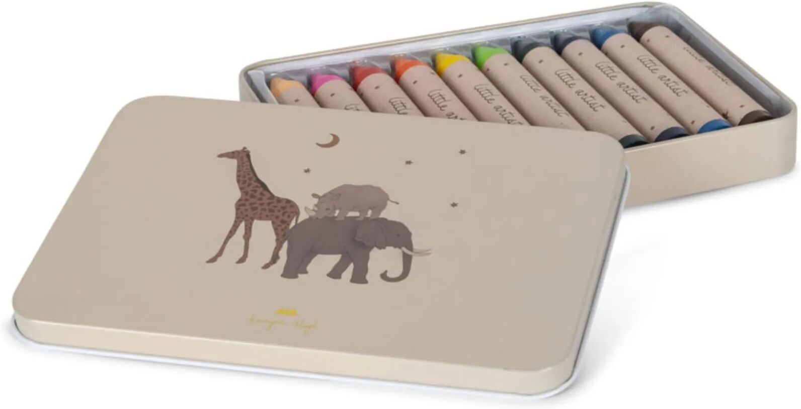 Konges Sløjd Crayons en cire naturelle - Boite de 10 Beige taille unique