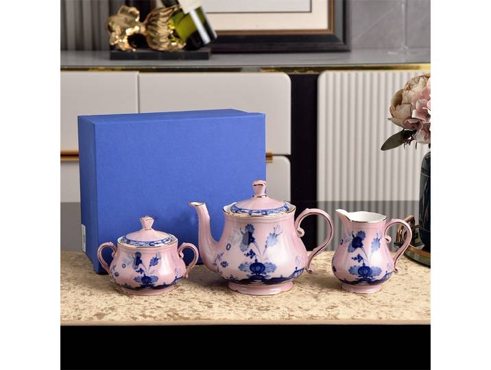 Vaisselle en céramique italienne, boîte à bijoux domestique, théière, Pot à sucre, Pot à lait, fournitures de cuisine, assiette Dim Sum, assiette à fruits, vaisselle