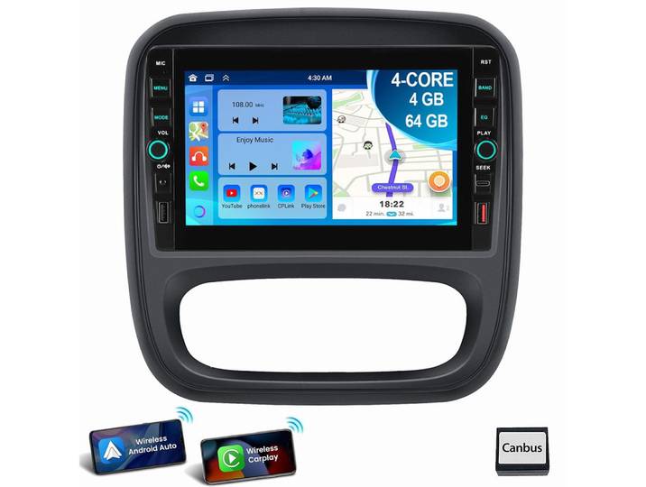 ESSGOO 8 Für Opel Vivaro B Renault Trafic 3 NV300 Android15 Autoradio Autoradio (RDS, Digitalradio (DAB), FM)