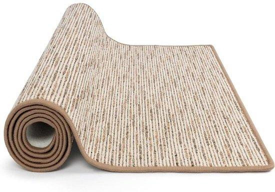 Tapijtloper op maat - Slijtvast met vilten onderkant - Beige