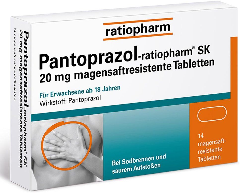 Pantoprazol-ratiopharm® SK 20 mg bei Sodbrennen