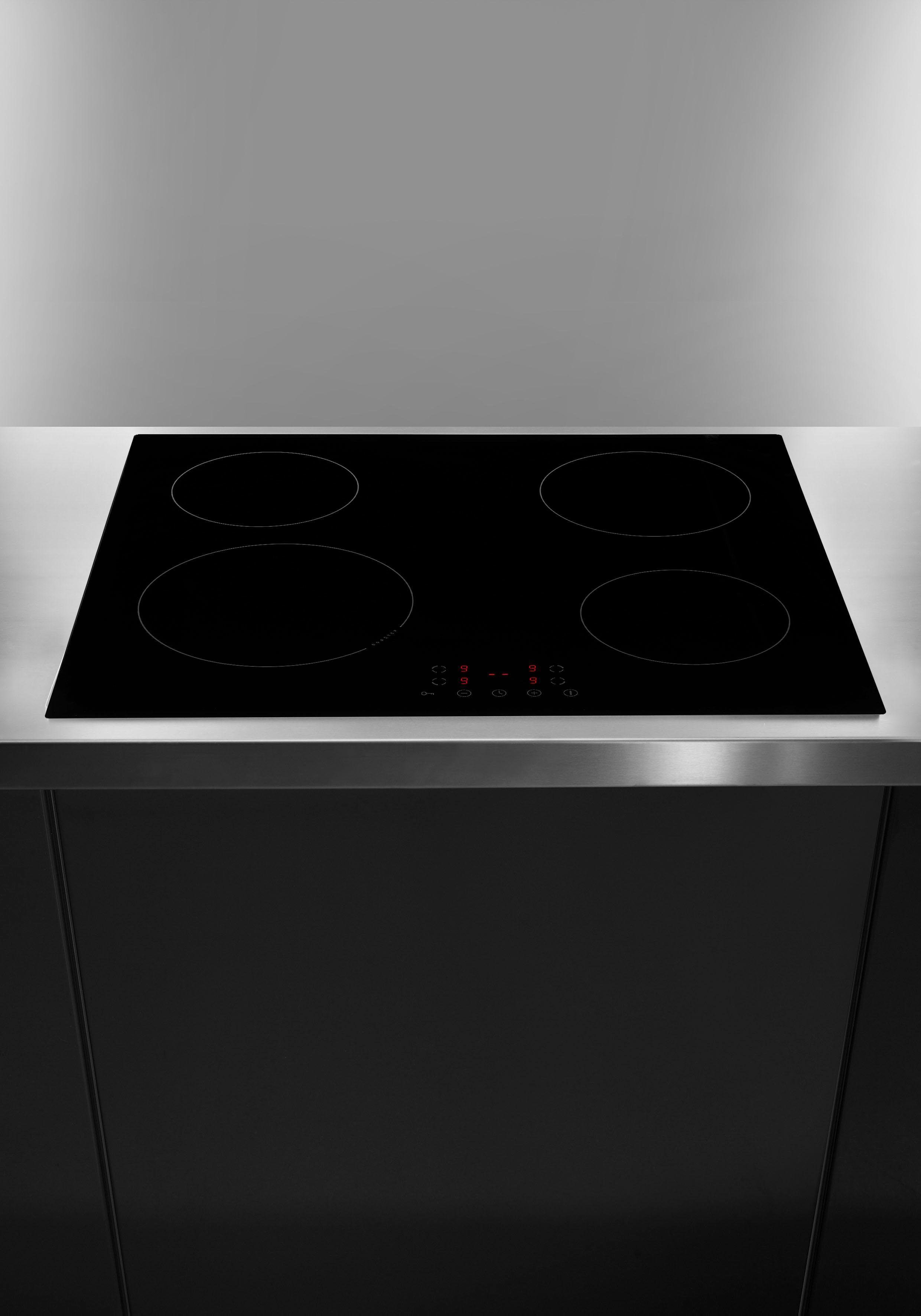 AMICA Induktions-Kochfeld "KMI 754 000 C", schwarz, B:59cm H:5,8cm T:52cm, Kochfelder, Entspannt kochen dank übersichtlicher Zeiteinstellung, Induktions-Kochfeld