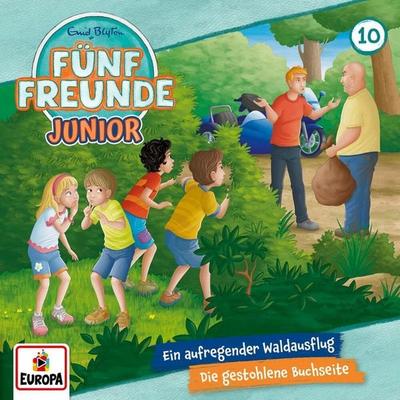 Fünf Freunde Junior 10: Ein aufregender Waldausflug / Die gestohlene Buchseite - Enid Blyton, CD, 0198028711524