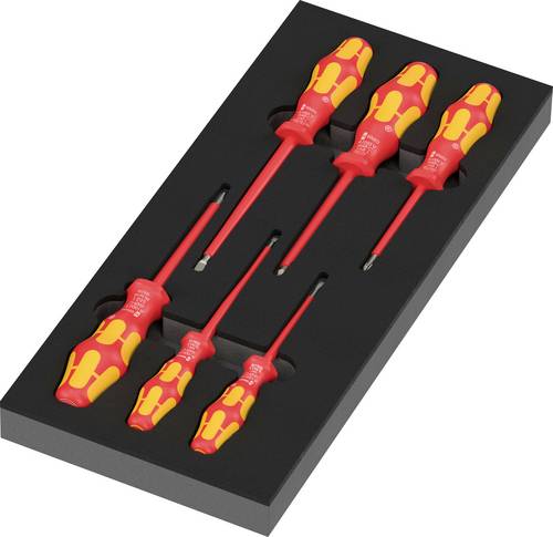 Wera 97111 Serie 100 VDE Set 2 Werkstatt Schraubendreher-Set Schlitz, PH