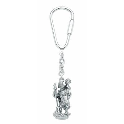 Kettenanhänger ADELIA´S "Anhänger Christophorus Alpacca, oxidiert", silber, Schmuckanhänger, Herren, Metall, Kettenanhänger, anhänger Christophorus