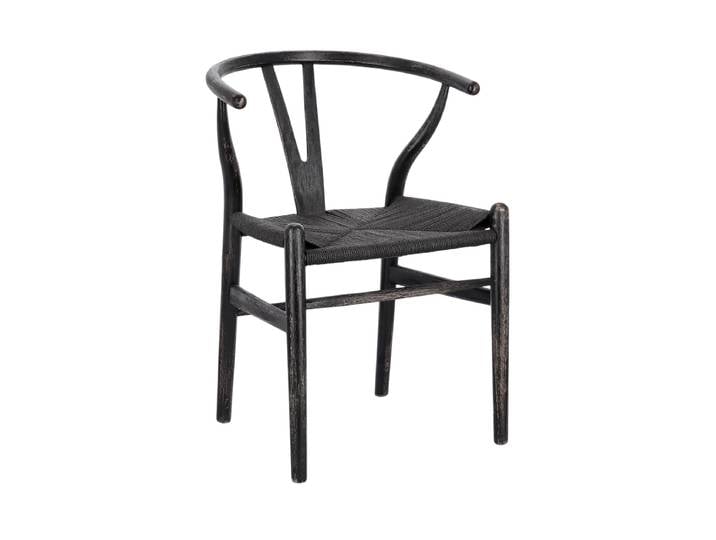 Massivholz Design Esszimmerstuhl „Artemia“ Schwarz Bizzotto