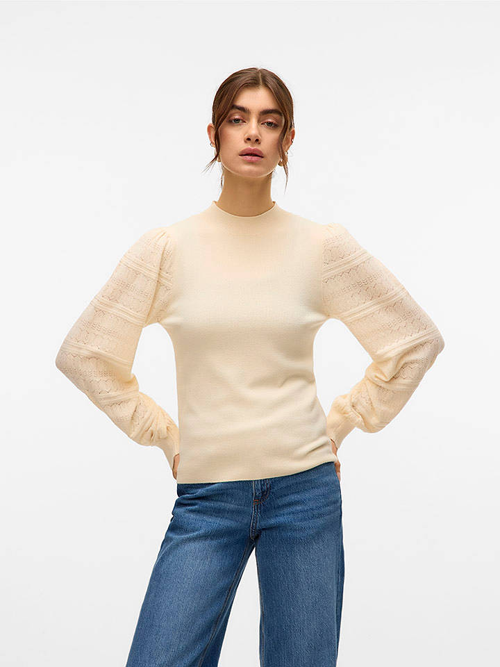 Vero Moda Pullover in Beige - S
