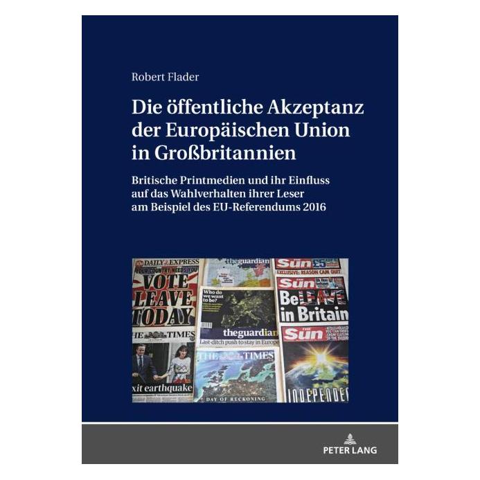 Peter Lang Flader:Die öffentliche Akzeptanz der Eu (Deutsch, Hardcover, Robert Flader) (67839999)