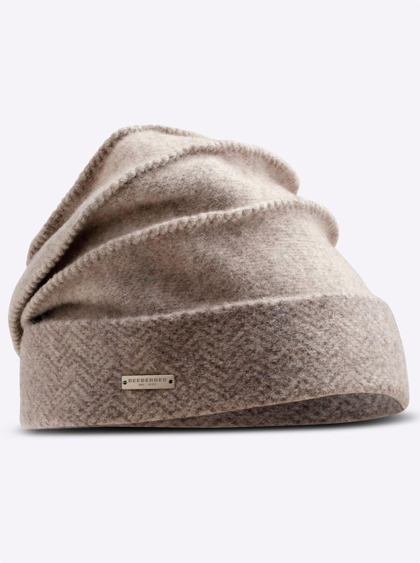 Strickmütze CASUAL LOOKS, Damen, beige, Wolle, Mützen Strickmütze beige Einheitsgröße