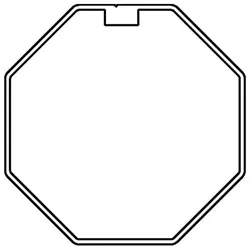 Rademacher 92701698 Achtkantstahlwelle SW70, verzinkt 6m 4041-6 Deltadore  - 5 Stück
