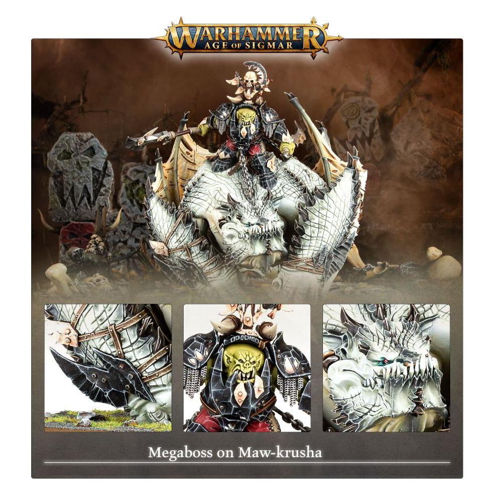 Games Workshop Warhammer AoS - Ironjawz Megaboss sur Maw-krusha (Kunststoff) (89-25)