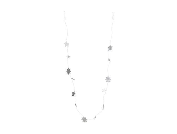 House Doctor Guirlande Stars Finition argent, 200 cm