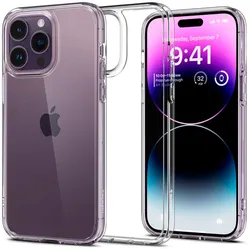 Spigen Ultra Hybrid Case für iPhone 14 Pro Max – schlankes Design mit transparenter Rückseite