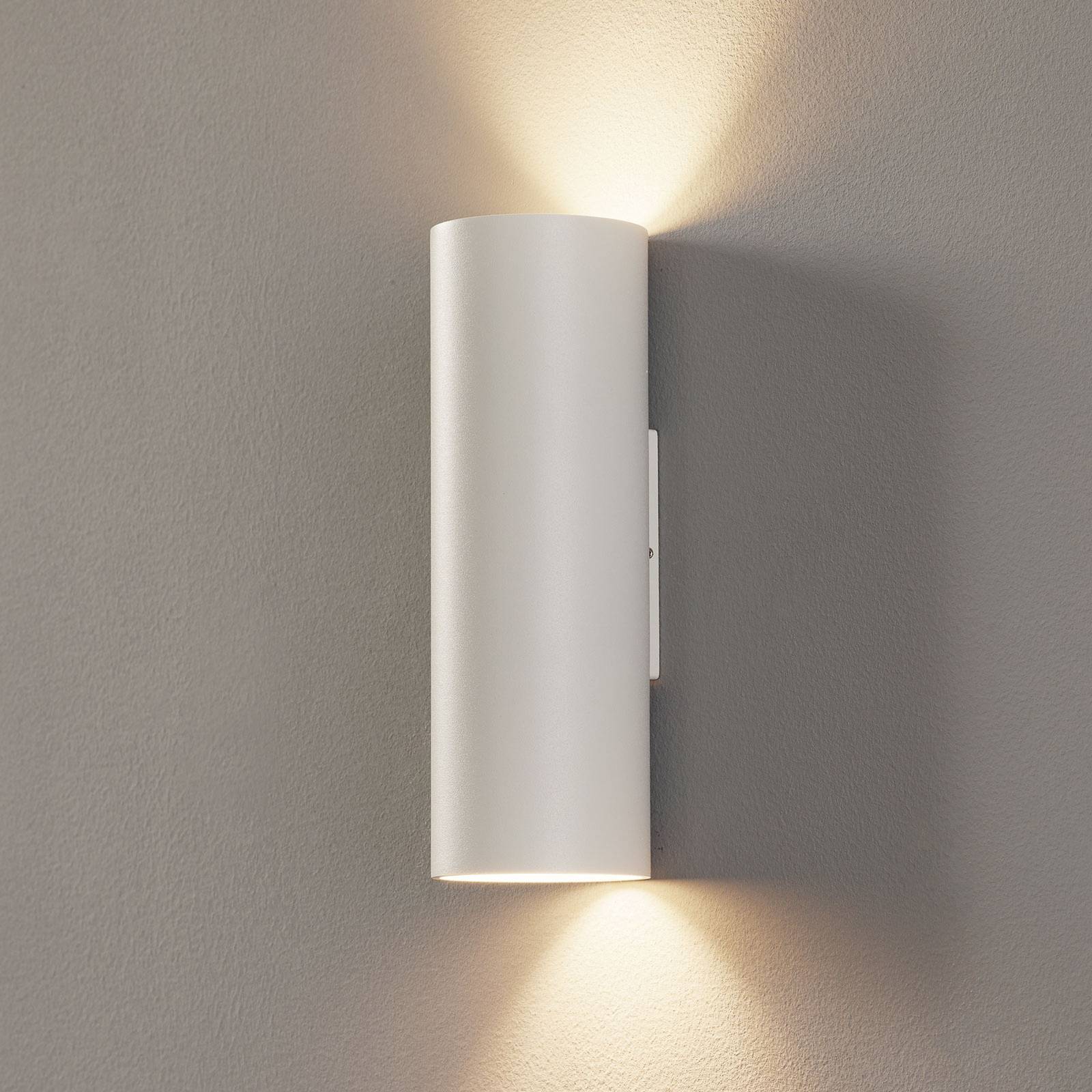 Wever & Ducré Lighting Seinävalaisin Ray mini, himmennettävä, Valkoinen/opaali, Olohuone/ruokailutila, Alumiini, Moderni