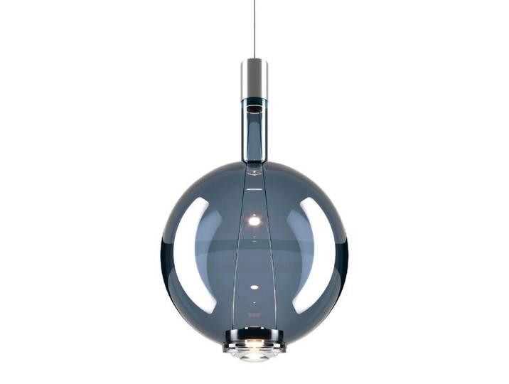 Lodes Pendelleuchte Sky-Fall Round, rund, aus geblasenem Glas -