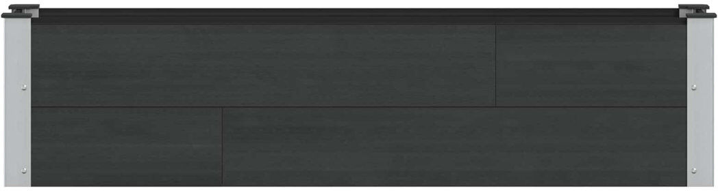 Dakota Fields Outdoor Planter Box Black 36cm H x 150cm W x 30cm D