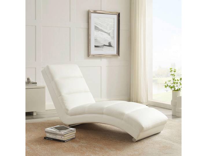 Livetastic Relaxliege, Weiß, Metall, 60x81x171 cm, Wohnzimmer, Sessel, Relaxliegen