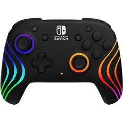 PDP Afterglow Wave (Switch, Switch Lite, Switch OLED), Gaming Controller, Mehrfarbig, Schwarz
