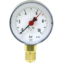 Manometer 0-6 bar 80mmÝ G1/2