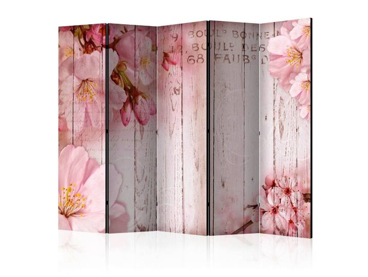 Paravent Pink Apple Blossoms Pink/Hellrosa