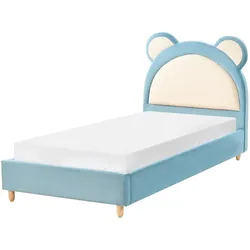 KINDERBETT 90/200 cm Hellbraun Mailles