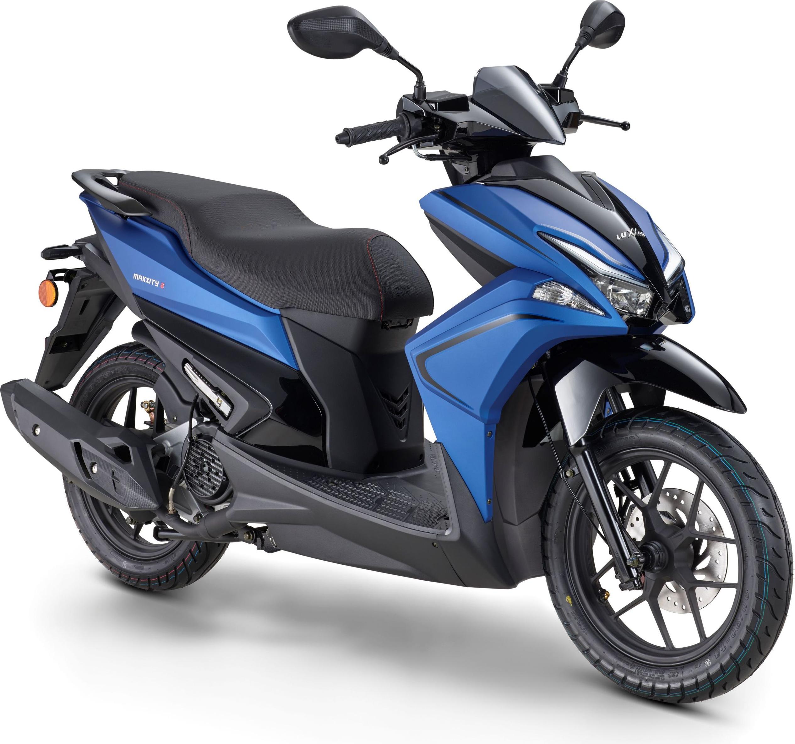 LuXXon Motorroller MaXXity 2 125, E5+, blau, 125 ccm, 85 km/h, Euro 5+, USB zum Laden externer Geräte (5V)