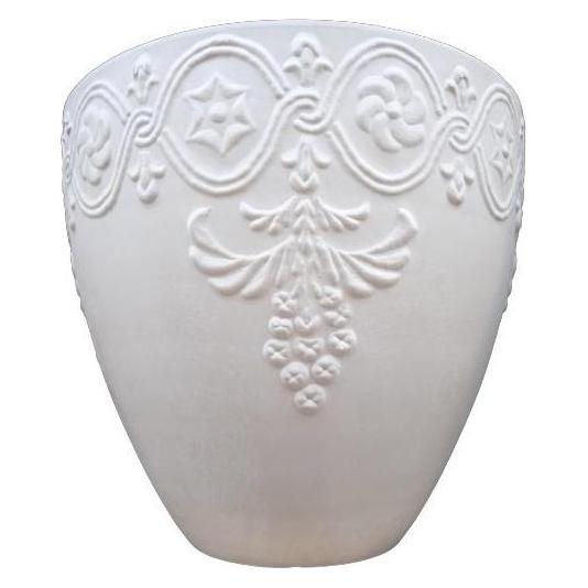 Domoletti Flowerpot OM41, spw, Ø 41 cm, white (41 x 33 cm) (OM41 white stone)