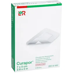 CURAPOR Wundverband steril chirurgisch 5x7 cm