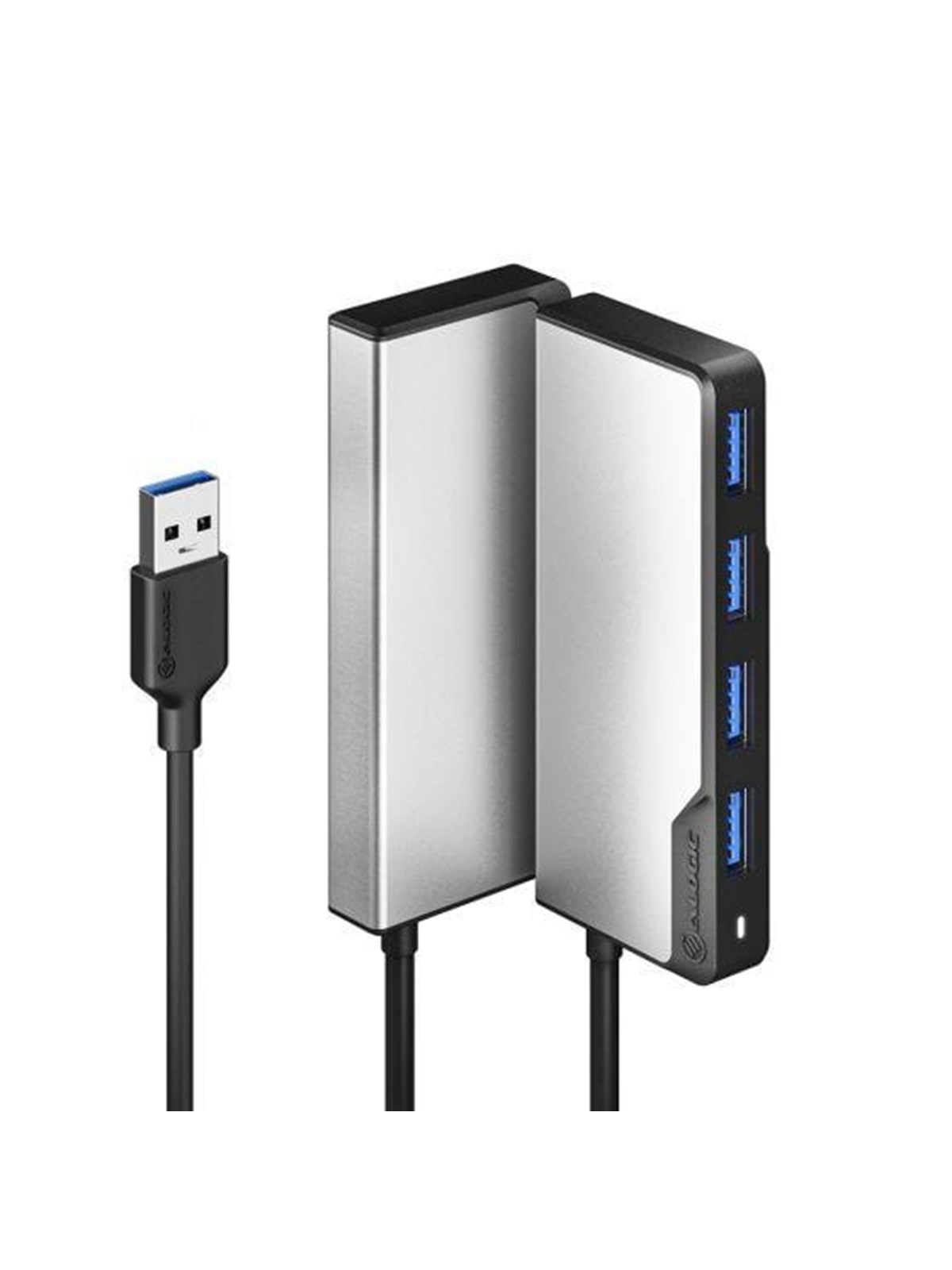 ALOGIC USB-A Fusion SWIFT 4-port Hub - Space Grey USB-Hubs - USB 3.2 - 4 - Grau