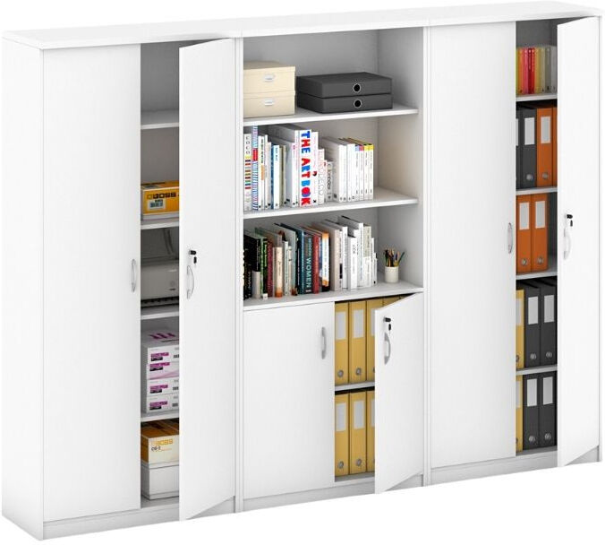 B2B Partner Schrank-Set MIRELLI, Typ VII – weiß