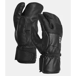 Ortovox FULL LEATHER 3 FINGER GLOVE - black raven - XL