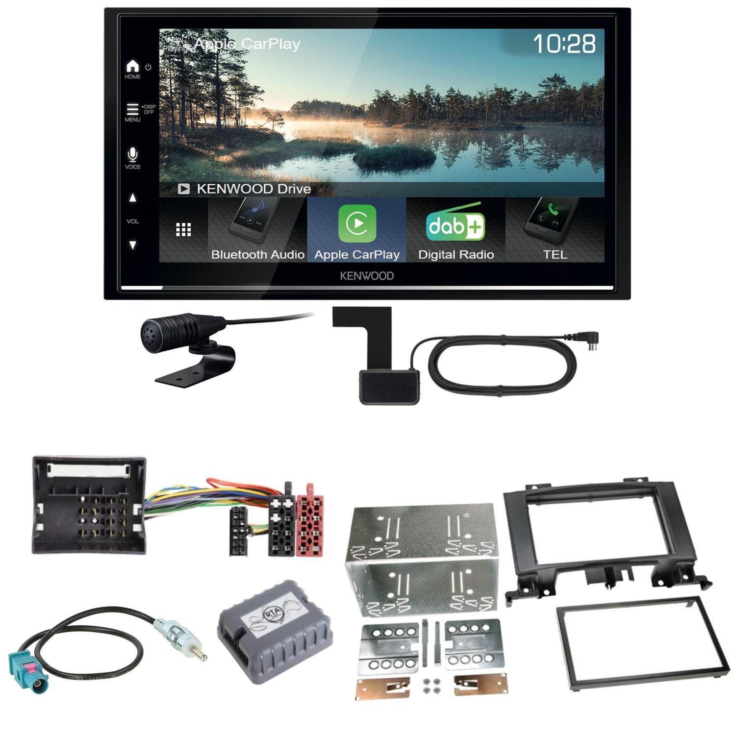 Kenwood DMX7722DABS Android Auto Einbauset für Mercedes Sprinter W906 Crafter