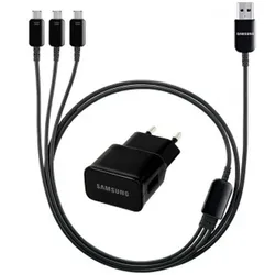 SAMSUNG Reiselader microUSB 3in1 schwarz