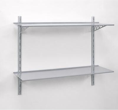 Wallscapes Puzzle Shelf Kit - Silver Metal with Bracket