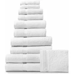 RHOMTUFT Frottierserie PRINCESS weiß Handtuch 55 x 100 cm
