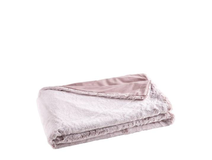 Schöner Wohnen Plaid Sw-Cozy, Rosa, Altrosa, Uni, 130x170 cm, pflegeleicht, Heimtextilien, Wohntextilien, Decken, Plaids
