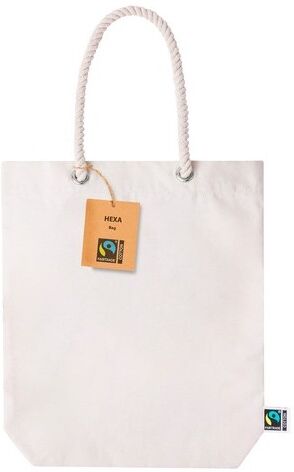 Sac Éthique Personnalisé de Shopping Hexa Fairtrade pas cher coton naturel