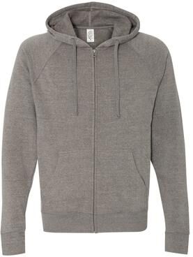 Independent Trading Co. PRM33SBZ Special Blend Zip Hoody T-Shirt in Nickel size 3XL   Cotton/Polyester