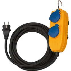 Baustellenkabel Typ IP54 mit Powerblock Kabellänge: 10m, schwarz brennenstuhl