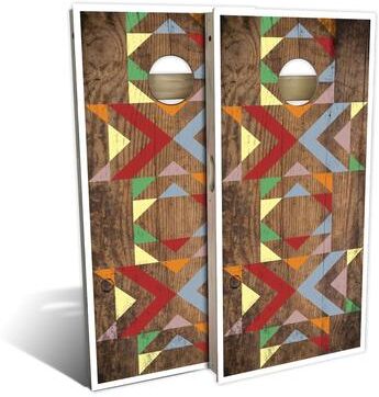 Skip's Garage Autumn Layout Outdoor Cornhole Board Set