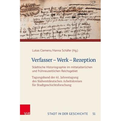 Verfasser – Werk – Rezeption, Gebundene Ausgabe von , Vandenhoeck + Ruprecht, 978-3-525-31549-1