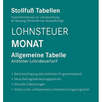 Tabelle, Lohnsteuer 2024 Monat Sonderausgabe Dezember, Taschenbuch von , Stollfuß Verlag, 978-3-08-342824-4