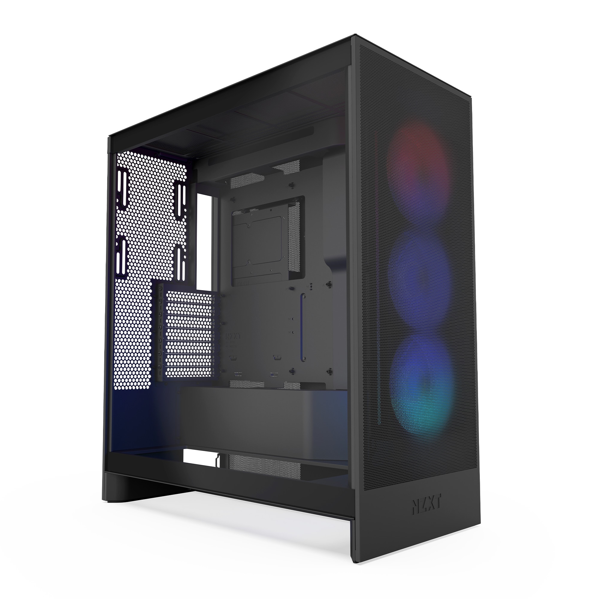 NZXT H7 Flow Black RGB (2024) Midi Tower ATX Gaming Gehäuse schwarz mit Glasfenster CM-H72FB-R1