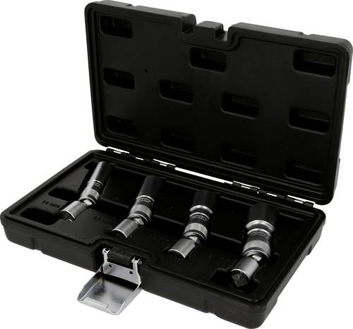 KS Tools 517.1145 3/8" Zündkerzen-Stecknuss-Satz, 4-tlg, magnetisch mit Gelenk