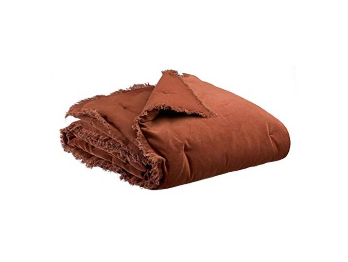 Vivaraise Plaid uni Fara Caramel 135 x 200 cm