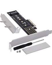 InLine Schnittstellenkarte PCIe x4 zu M.2 NVMe Key M 22110 Low-Profile Flexible SSD-Kompatibilit?t: Unterst?tzt M.2-SSDs mit M sowie B+M-Key die auf basieren ideal f?r leistungsstarke Speicherl?sungen. Breite Geh?use-Kompatibilit?t: Dank Low-Profile-Blech (76619I)