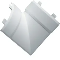Hager EK4004059016 Flachwinkel schnittkaschierend zu Eckkanal EK 40x40mm verkehrsweiß