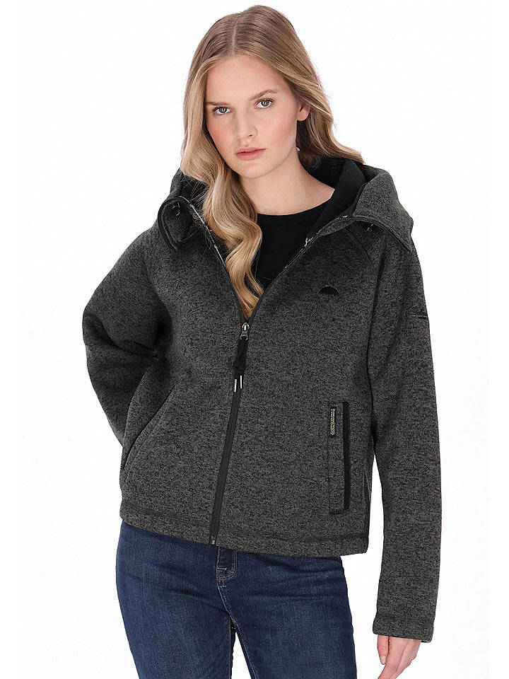 Schmuddelwedda Fleecejacke in Schwarz - M